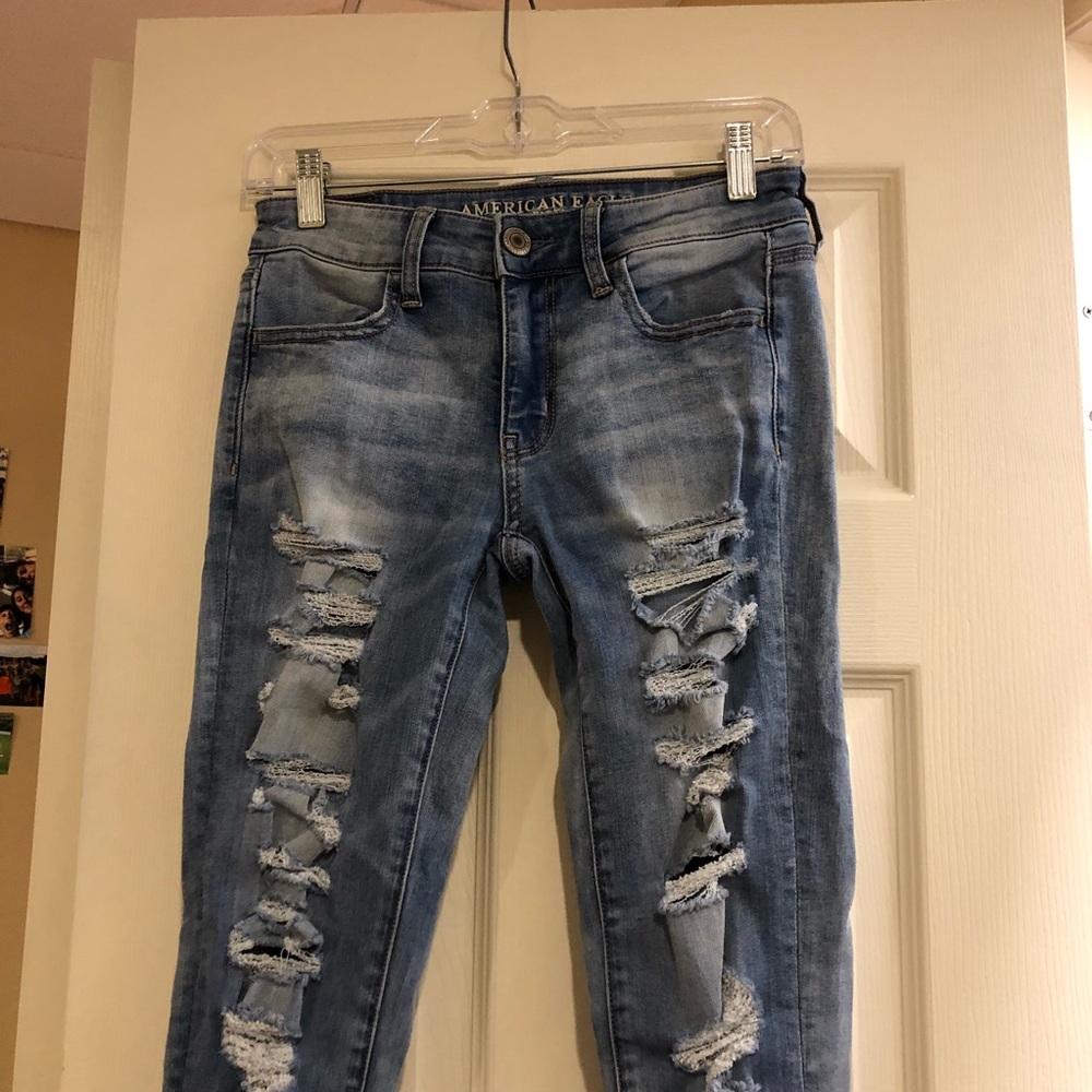 “Super super stretch” American Eagle jeans